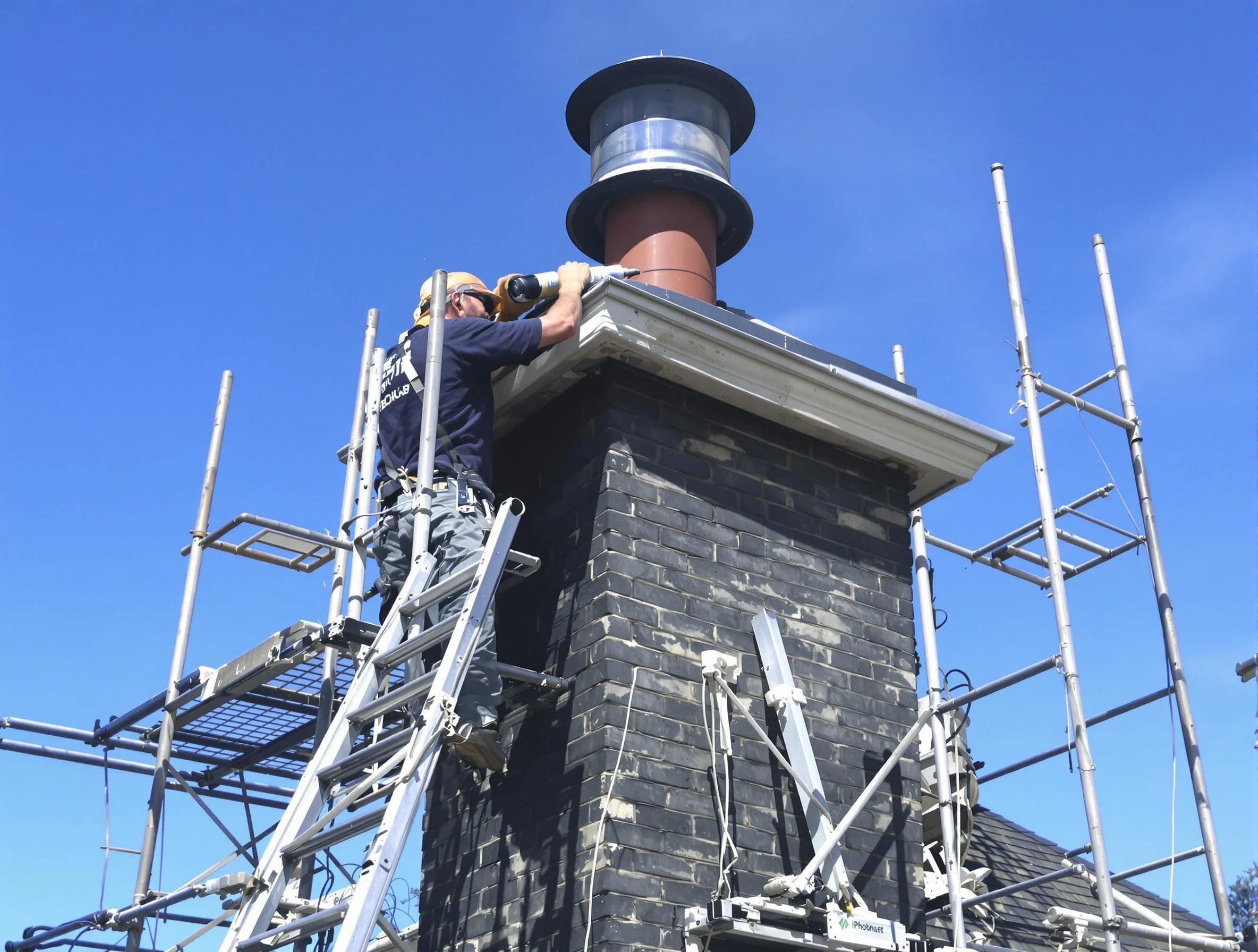 Sturdy chimney crown finished by Mount Pleasant Chimney Sweep in Mount Pleasant, TN