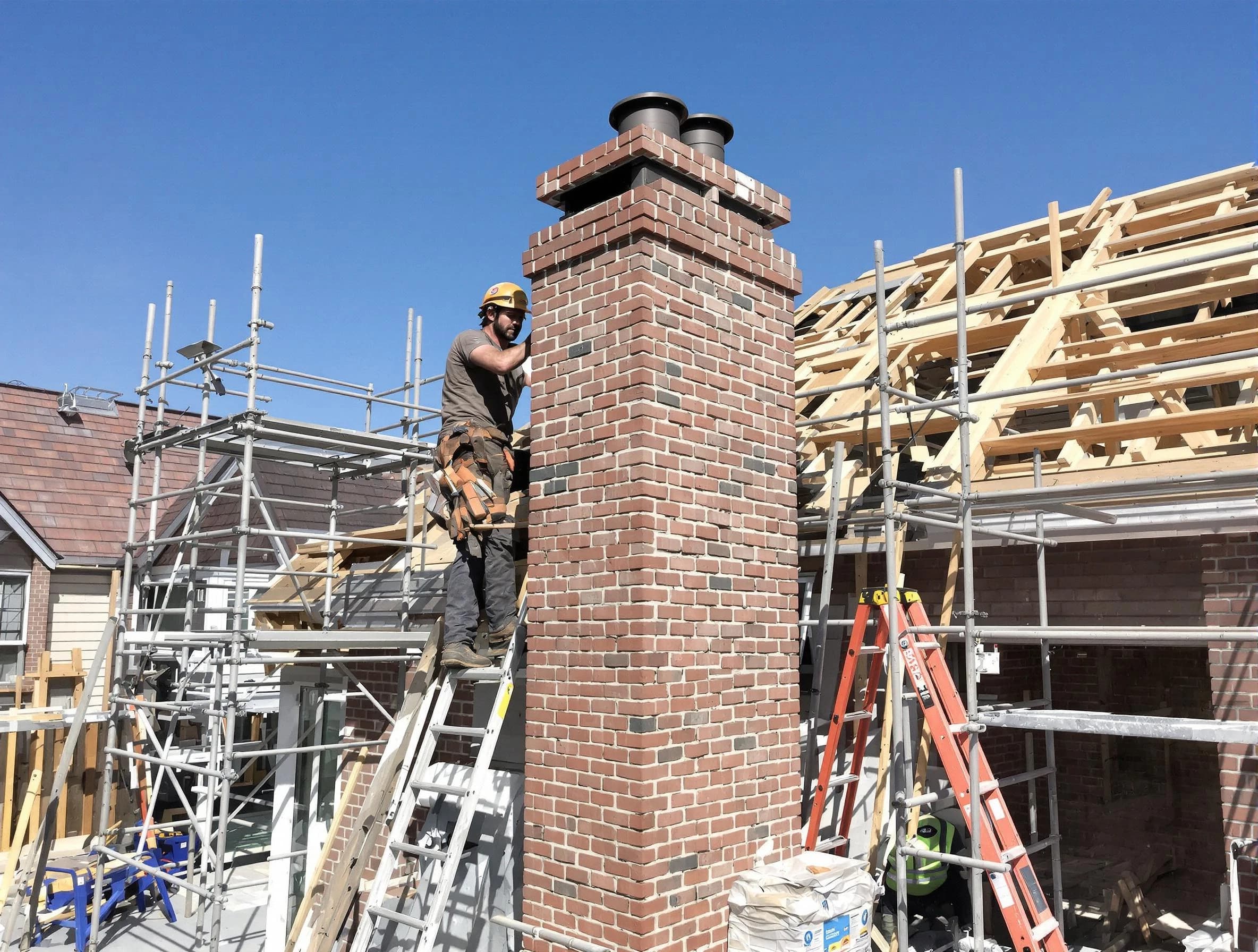 New chimney installation completed by Mount Pleasant Chimney Sweep in Mount Pleasant, TN