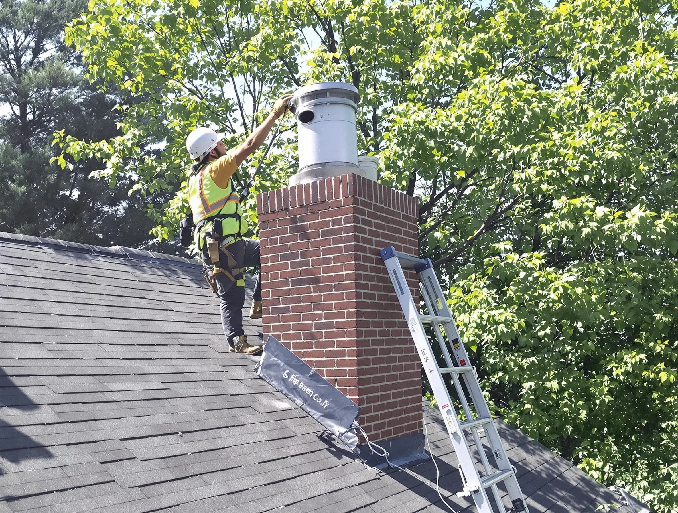 Chimney liner inspection by Mount Pleasant Chimney Sweep in Mount Pleasant, TN