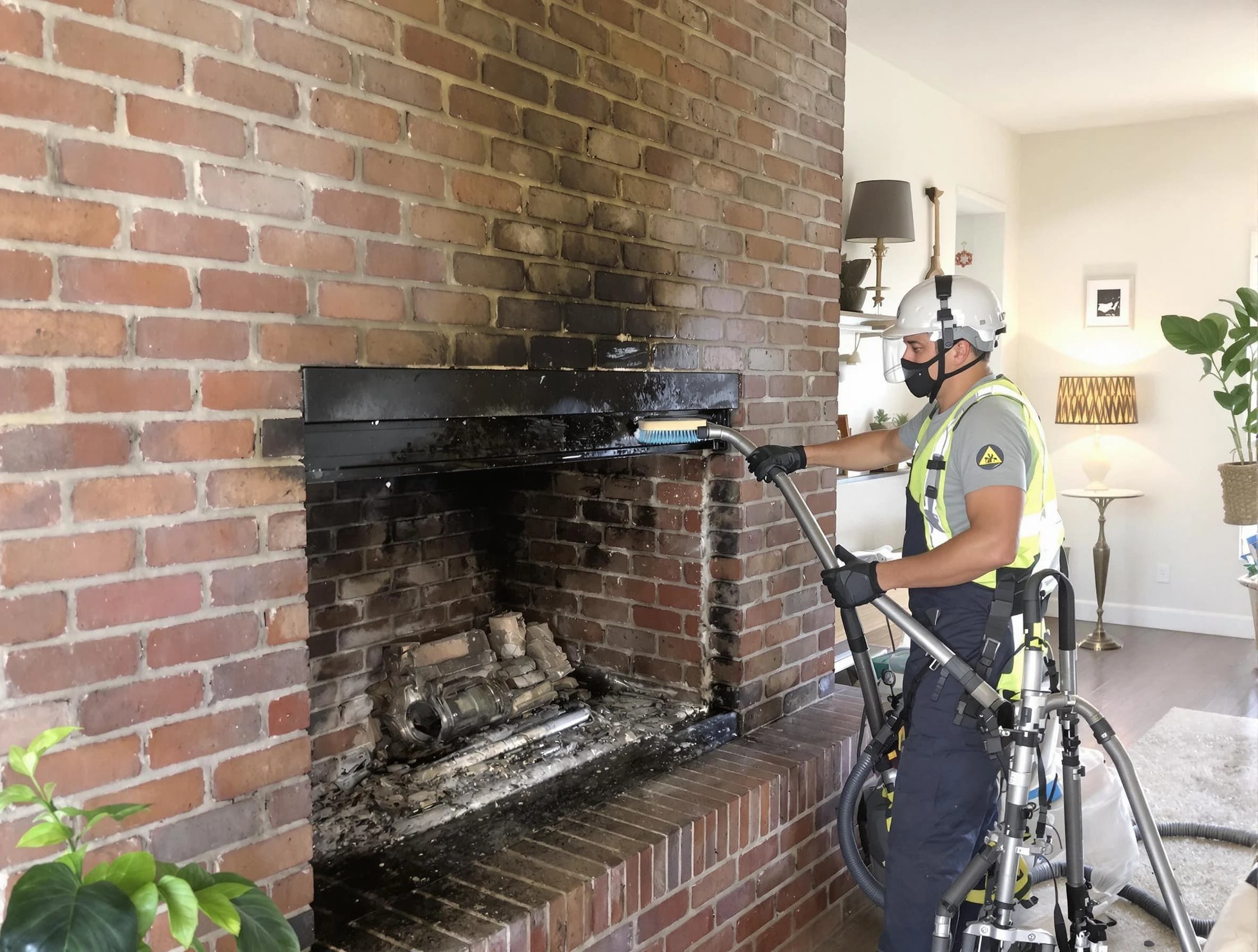 Mount Pleasant Chimney Sweep providing fireplace cleaning services in Mount Pleasant, TN