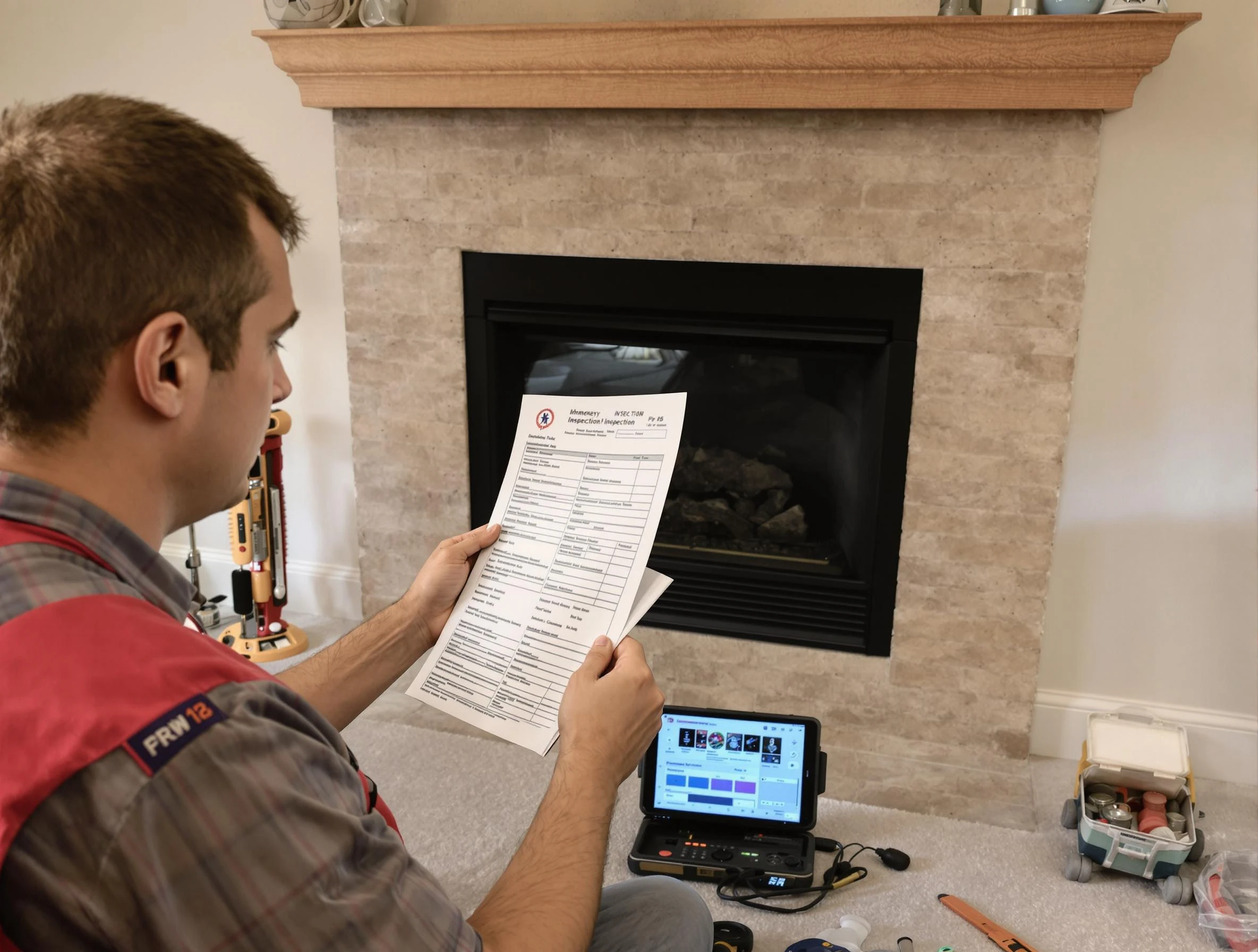 Thorough chimney inspection by Mount Pleasant Chimney Sweep in Mount Pleasant, TN