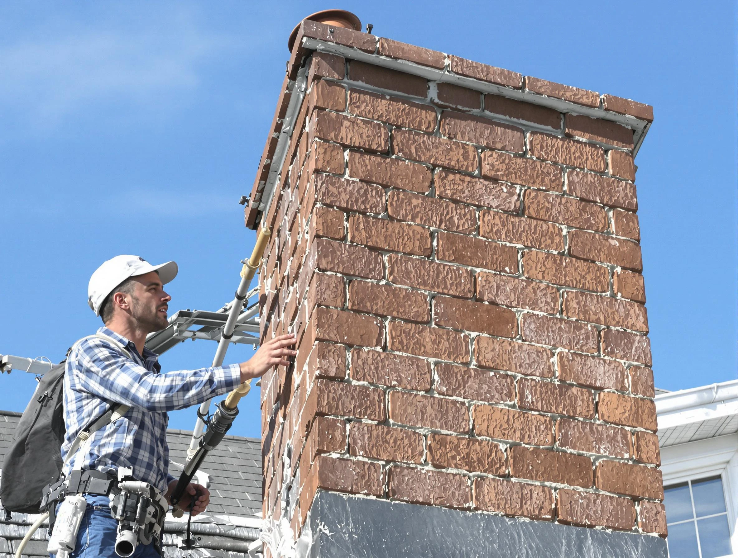 Brickwork for a chimney rebuild by Mount Pleasant Chimney Sweep in Mount Pleasant, TN