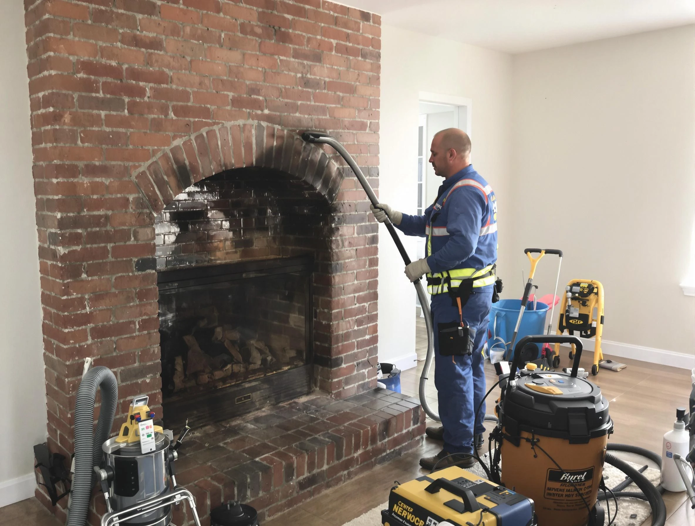 Mount Pleasant Chimney Sweep expert performing detailed chimney sweep in Mount Pleasant, TN