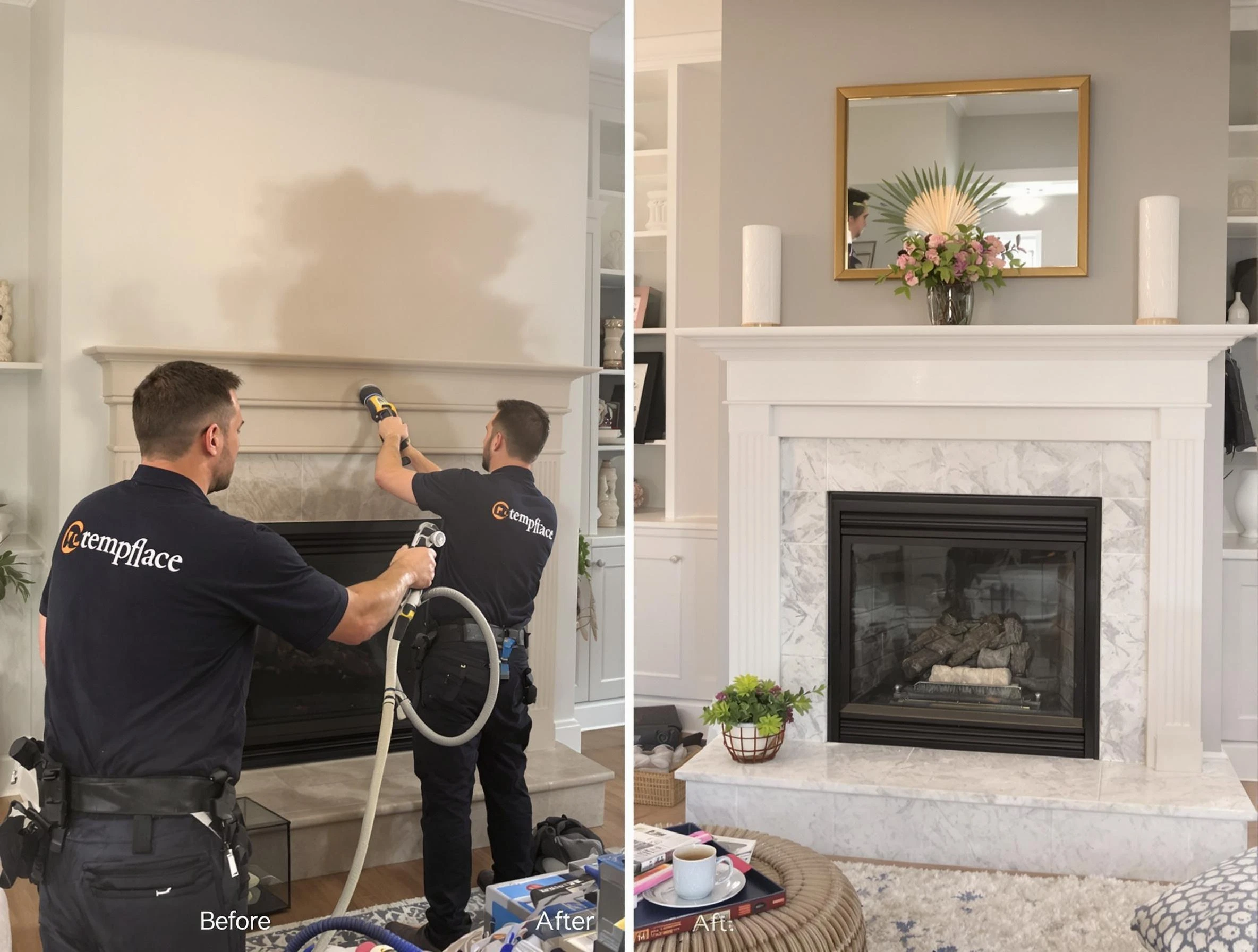Professional soot removal by Mount Pleasant Chimney Sweep team in Mount Pleasant, TN